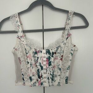 Victoria Secret corset top White/Multi